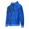 "Cosmic blues" zip hoodie