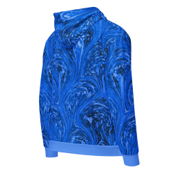 "Cosmic blues" zip hoodie