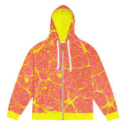 "Lava" zip hoodie