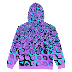 "Purp-a-delic" zip hoodie