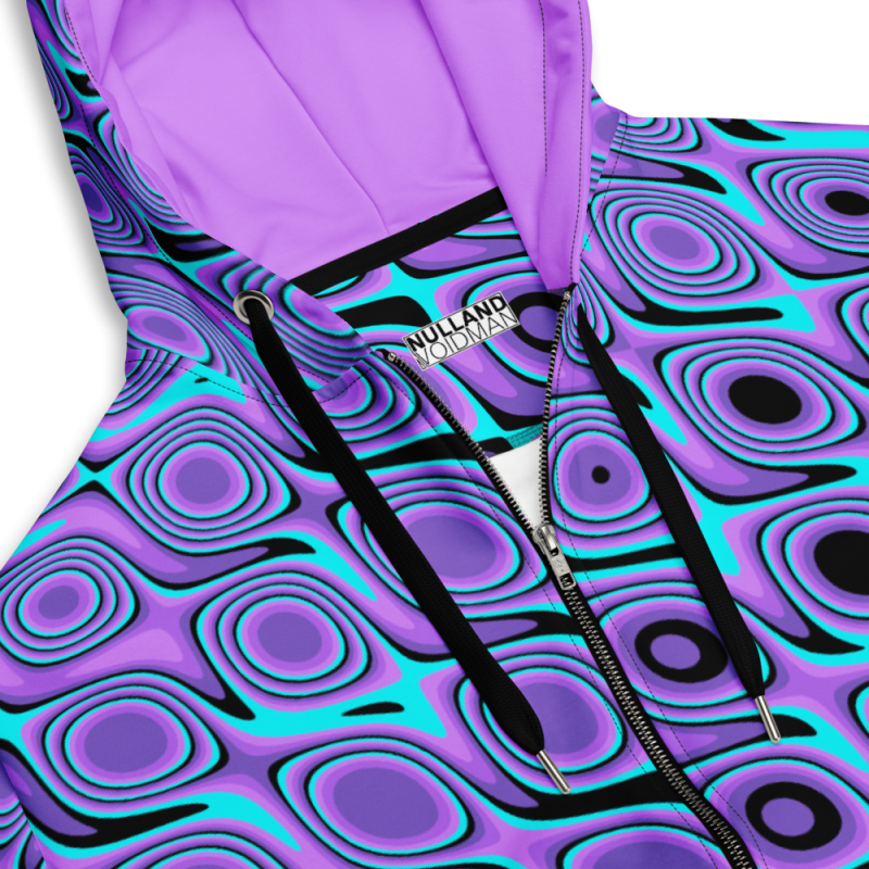 "Purp-a-delic" zip hoodie