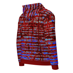 "Rugged stripes" zip hoodie