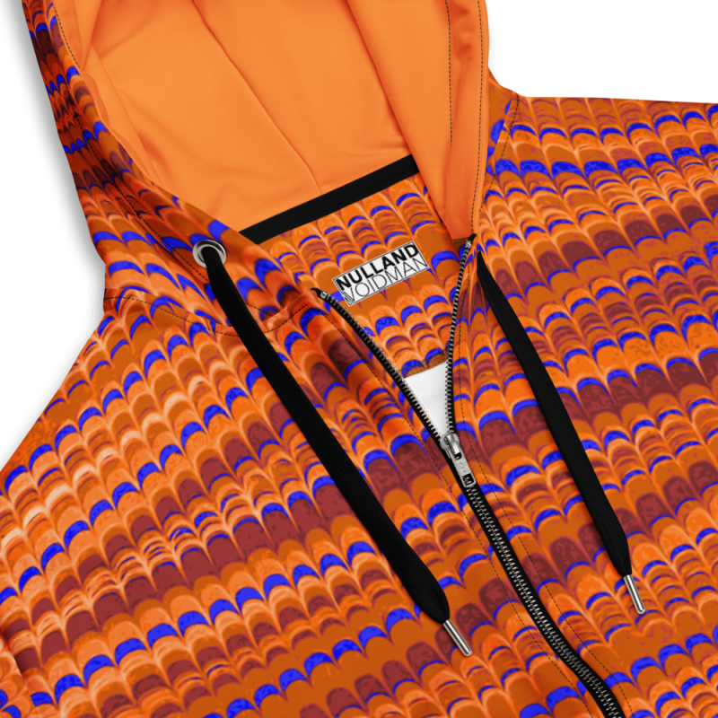 "Zig zags" zip hoodie