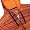 "Zig zags" zip hoodie