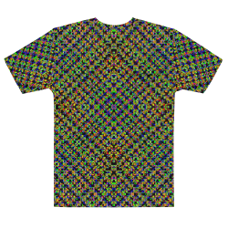 "Glitch stitch (dark)" all over tee