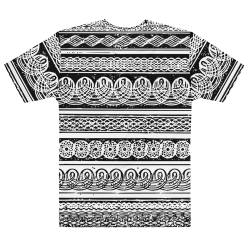 "Meander" all over tee