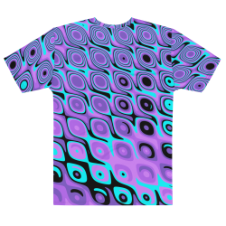 "Purp-a-delic" all over tee