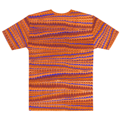"Zig zags" all over tee
