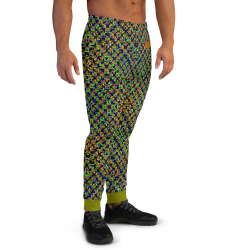 "Glitch stitch (dark)" joggers men's