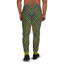 "Glitch stitch (dark)" joggers men's