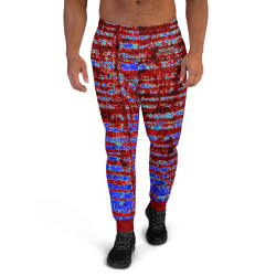 "Rugged stripes" joggers mens