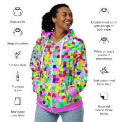 "Dottie" zip hoodie