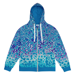 "Electric" zip hoodie