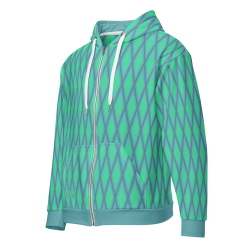 "Fancy mint" zip hoodie