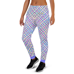 "Glitch stitch (light)" joggers womens
