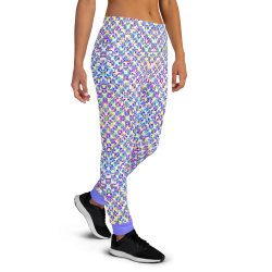 "Glitch stitch (light)" joggers womens