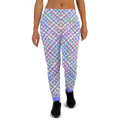 "Glitch stitch (light)" joggers womens