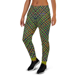 "Glitch Stitch (dark)" joggers womens