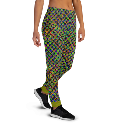 "Glitch Stitch (dark)" joggers womens