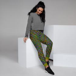 "Glitch Stitch (dark)" joggers womens