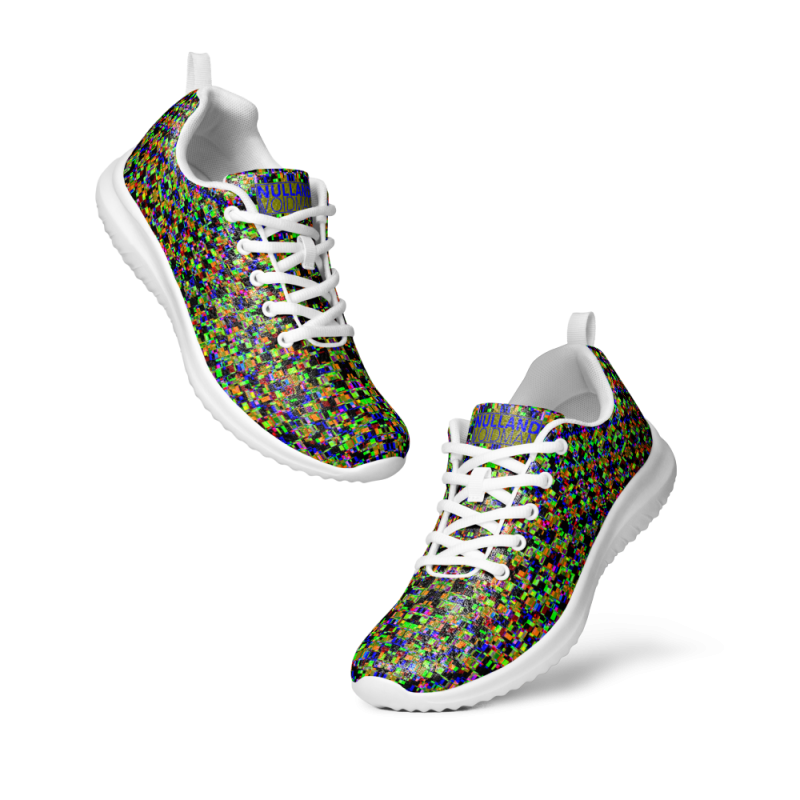 "Glitch stitch (dark)" shoes men’s athletic