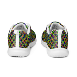 "Glitch stitch (dark)" shoes men’s athletic