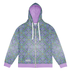 "Microdots" Unisex zip hoodie