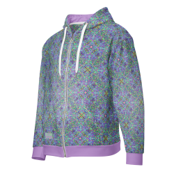 "Microdots" Unisex zip hoodie