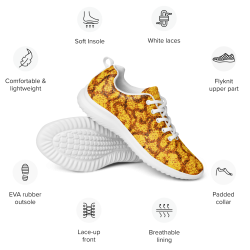 "Gold nuggets" shoes women's athletic