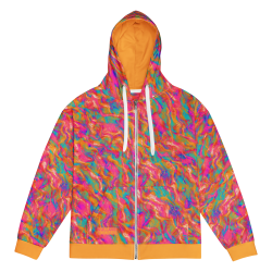 "Splash of Fuego"  zip hoodie