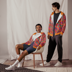 "Splash of Fuego"  zip hoodie