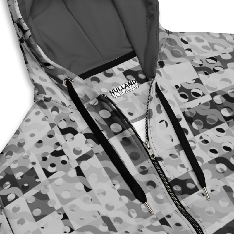 "Areas grey" zip hoodie