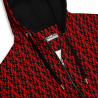 "Red NV" zip hoodie