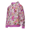 "faux Floral" zip hoodie