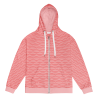"Pink salmon" zip hoodie
