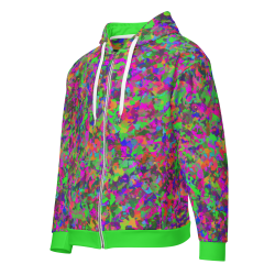 "Color camo" zip hoodie