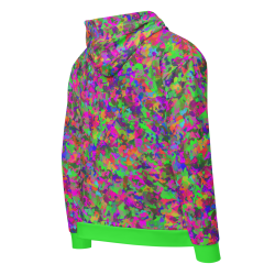 "Color camo" zip hoodie