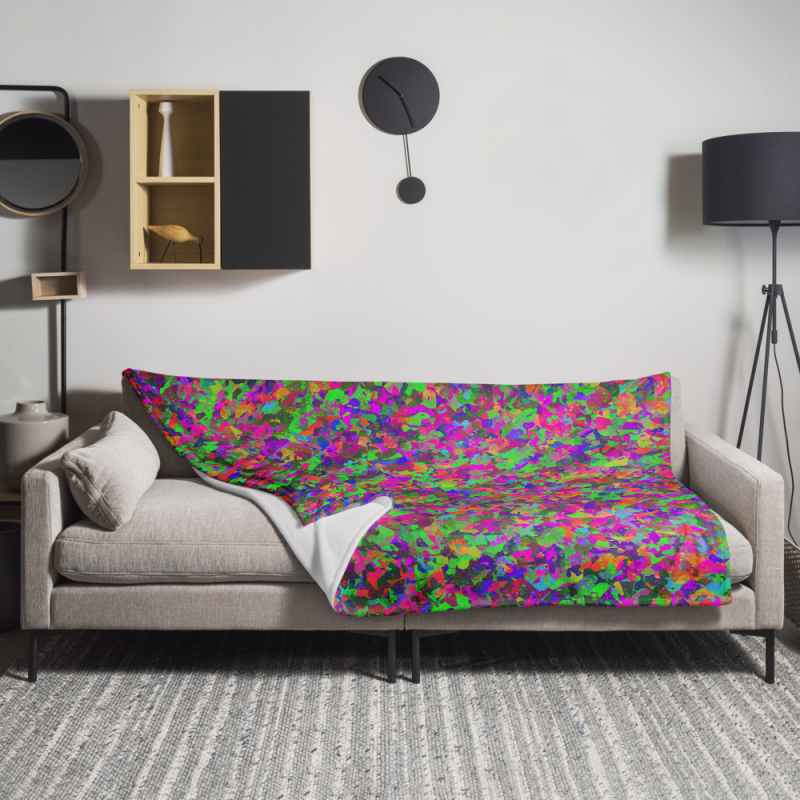 "Color Camo" Throw Blanket