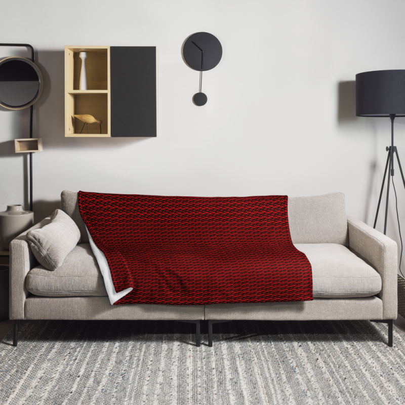 "Red NV" Throw Blanket