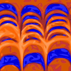 "Zig zags" throw blanket